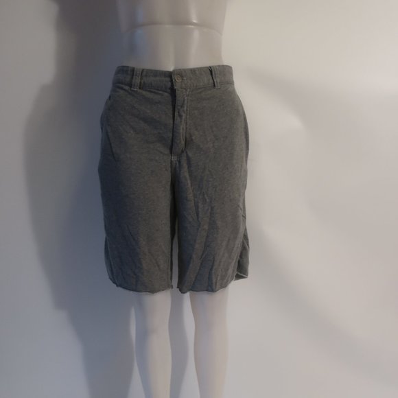 Mens John Varvatos Gray Cotton Blend Flat Front Shorts L * - Picture 3 of 7